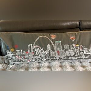 NWT Beyond Cushions St. Louis Skyline Day Pillow Cover 35x14